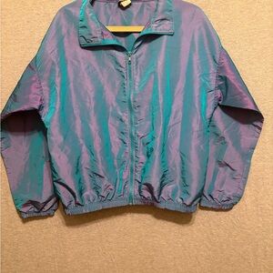 Body Wrappers Iridescent Bomber Jacket